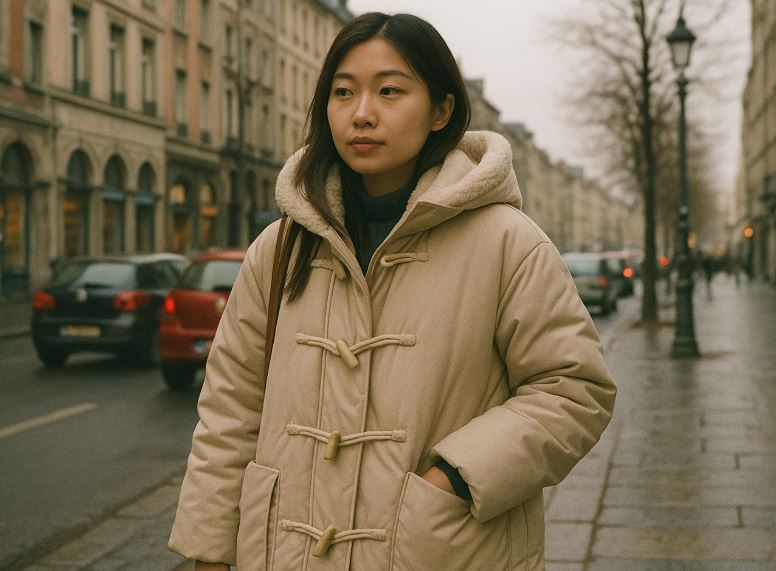 manteau d’hiver inspiré de la mode coréenne