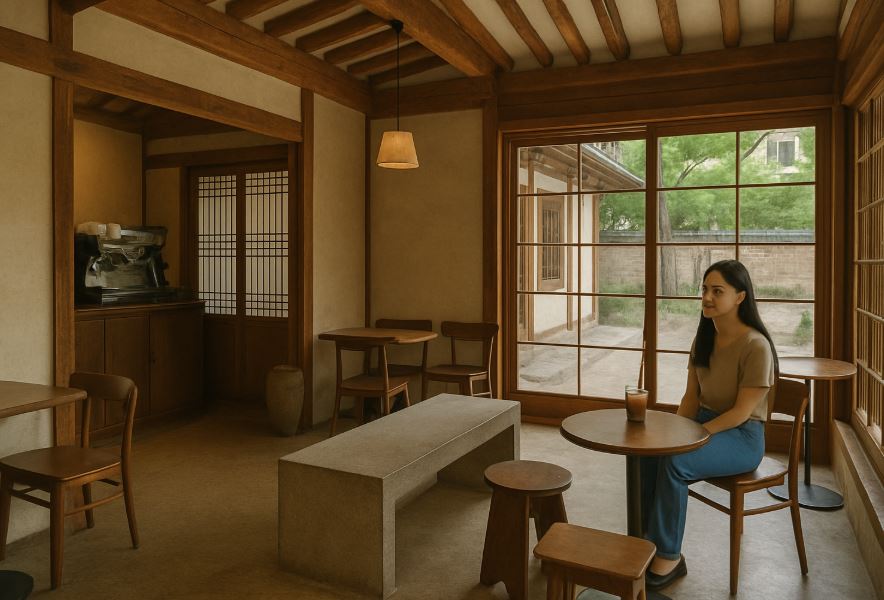 Cafés Coréens Tendance à Séoul : Lattes et Mode K-Fashion