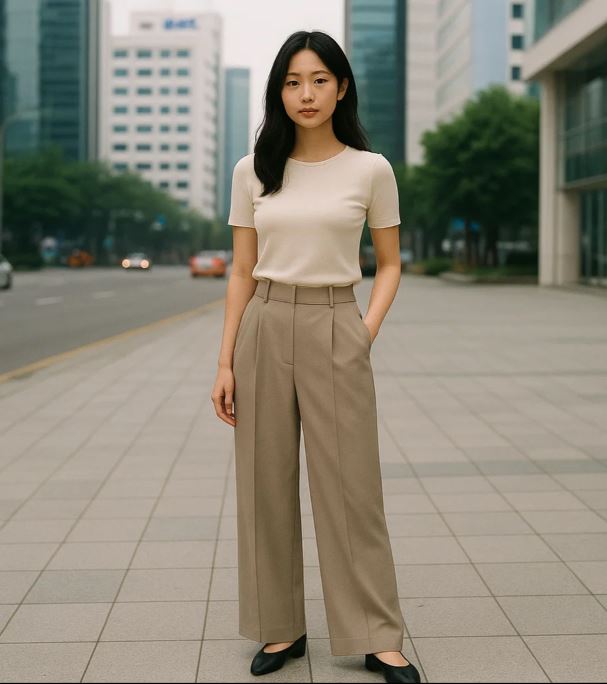 Porter un pantalon large coréen