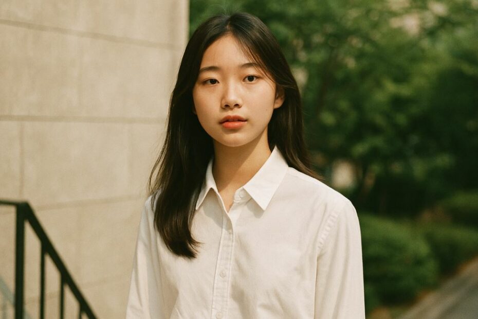 Adopter la Chemise Blanche Coréenne sans Look Trop Scolaire