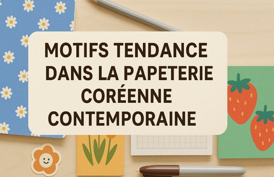 Motifs Tendance Papeterie Coréenne