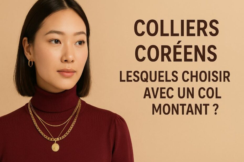 Quels colliers coréens porter avec un col montant ?