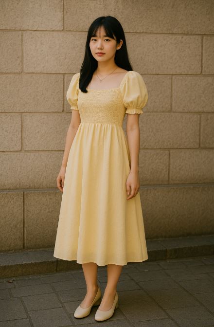 robe coréenne privilégier pour une silhouette en A