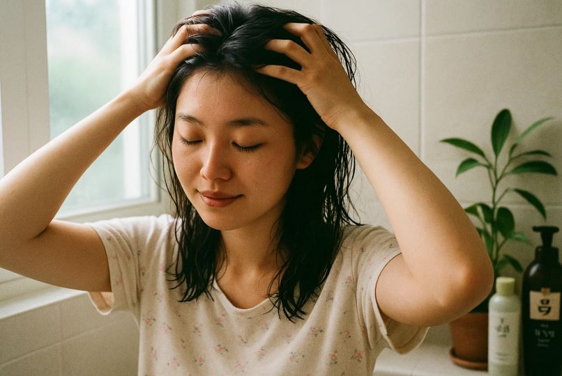 Routine capillaire coréenne