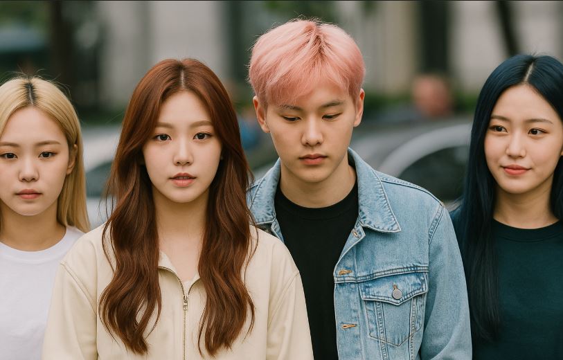 Idols mode capillaire coréenne