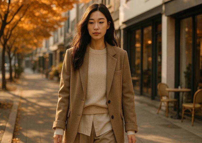 Look d’automne coréen