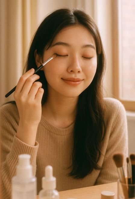 Maquillage tendance milk tea photo pinterest