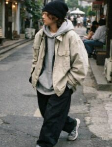 Fusion K-Fashion Style Occidental homme photo