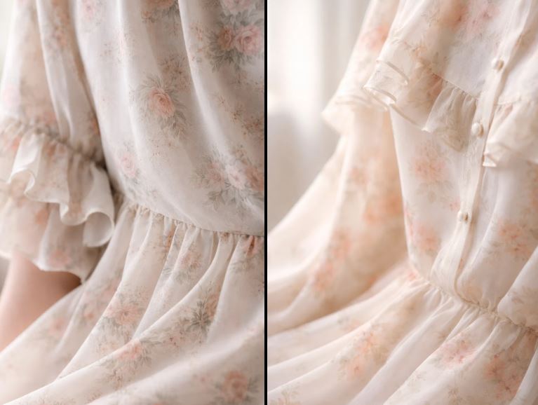 photo exemple de Motifs floraux mode coréenne