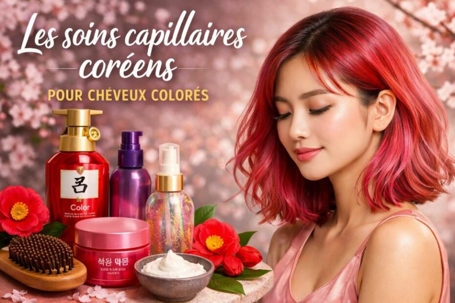 soins capillaires coréens cheveux colorés