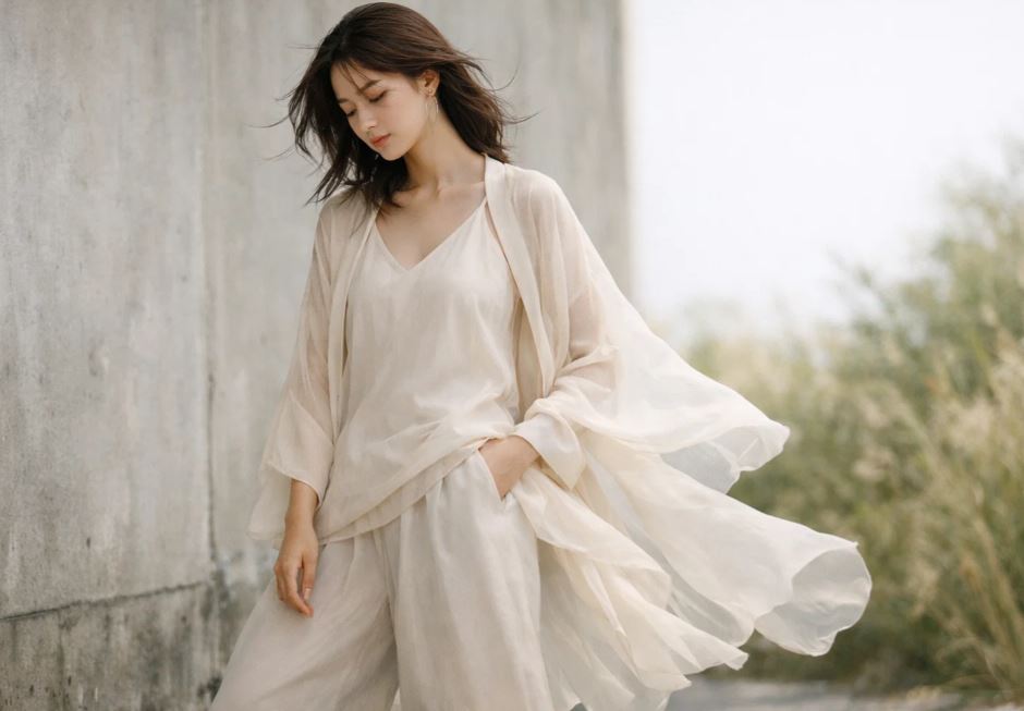 Pourquoi les tissus fluides séduisent la mode féminine coréenne