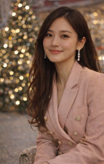 élégance maîtrisée look coréen festif femme