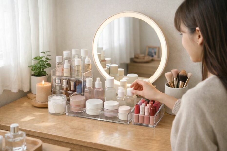 Organisation de Coiffeuse k beauty