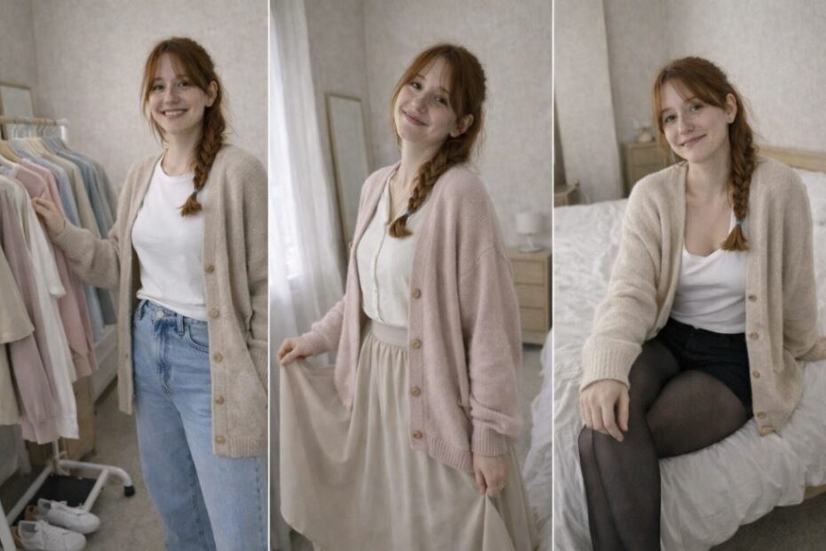 10 idées tendance de tenues avec des cardigans coréens