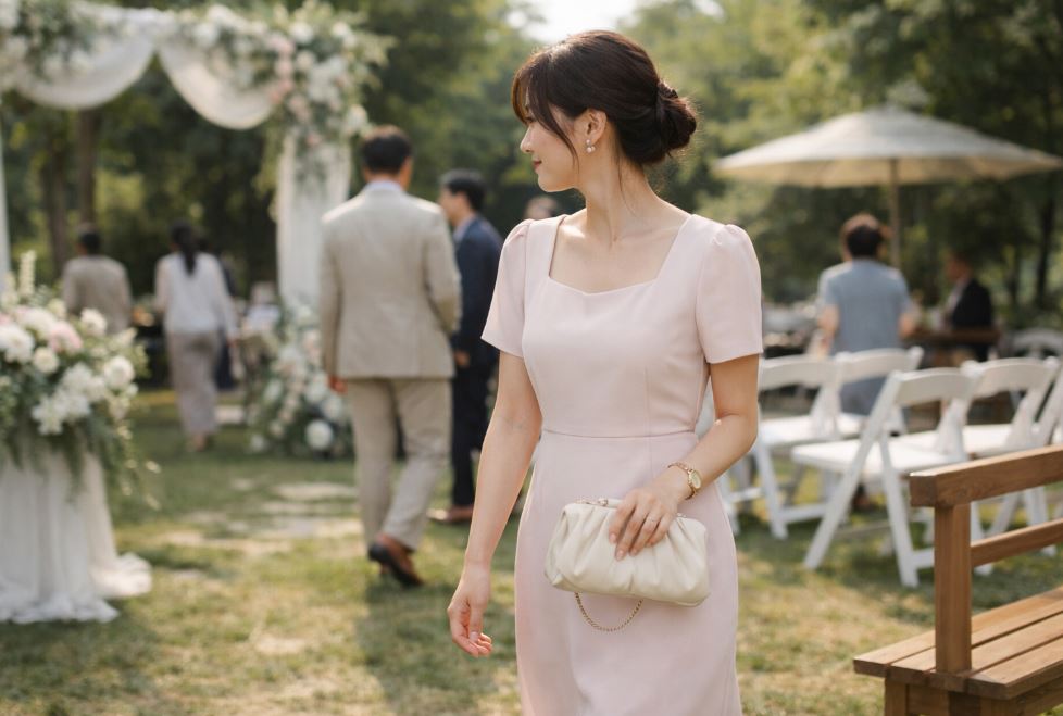 tenue mariage coréenne invité style élégant minimaliste