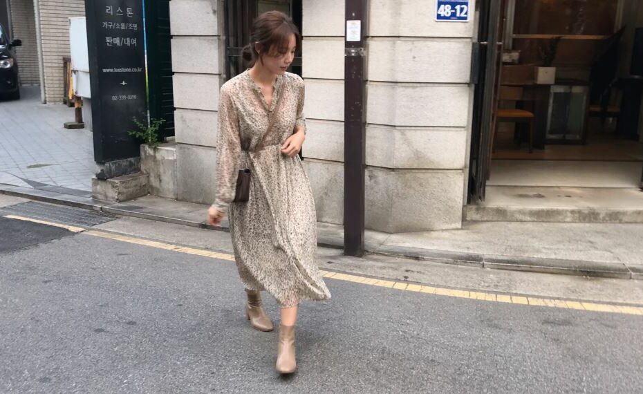 Comment styliser une robe avec des bottines coréennes