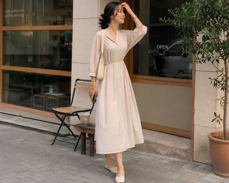 Porter une Robe Midi Coréenne Astuces