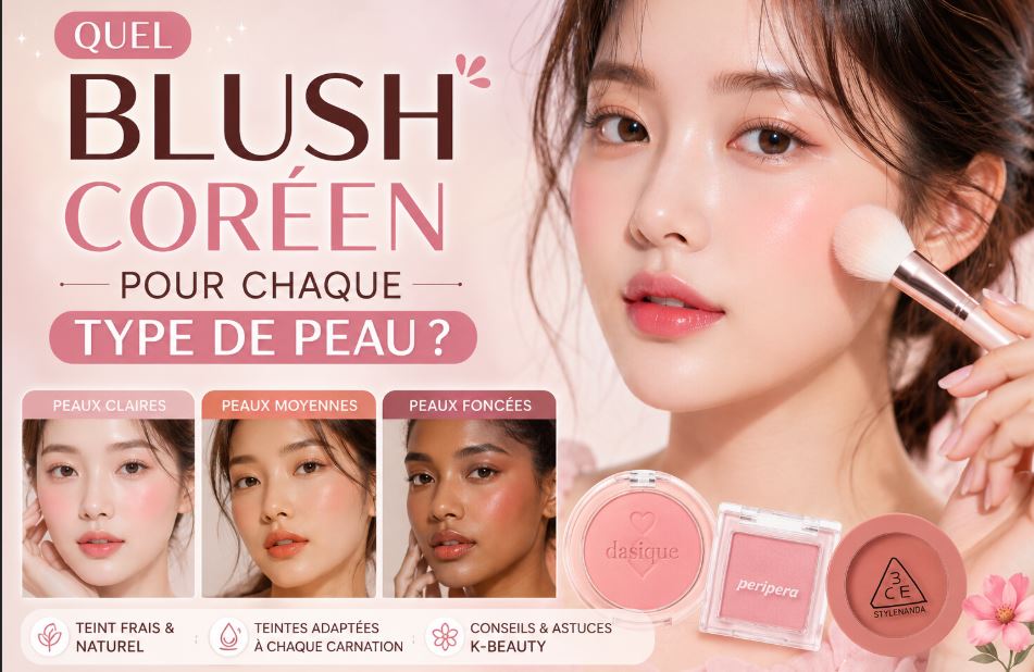 Quel Blush Coréen pour Chaque Type de Peau ?