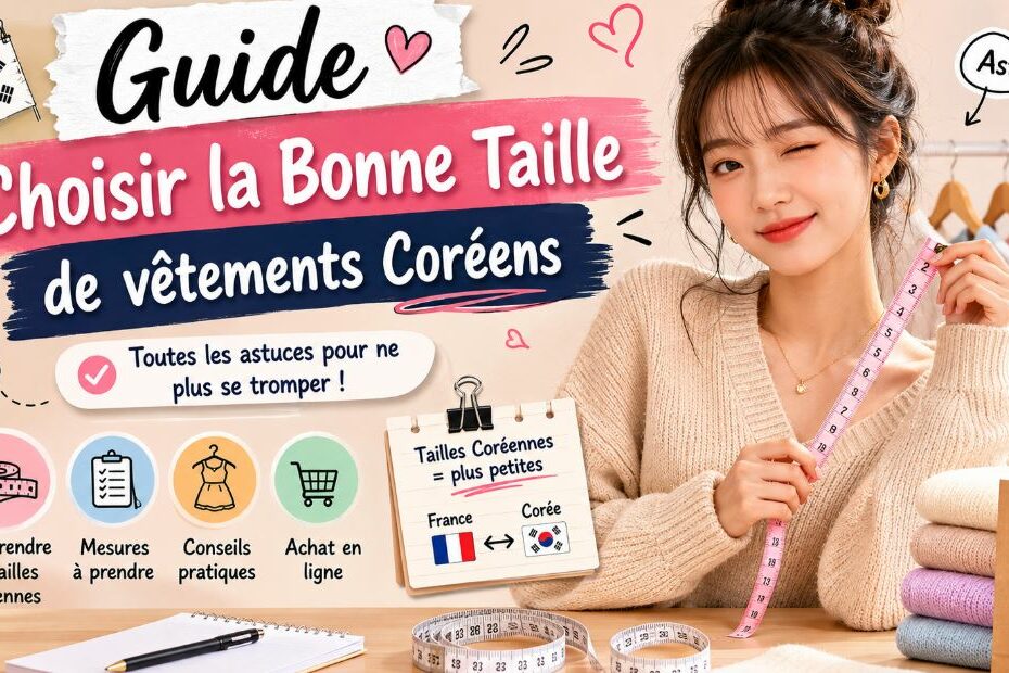 Choisir la Bonne Taille de vêtements coréens