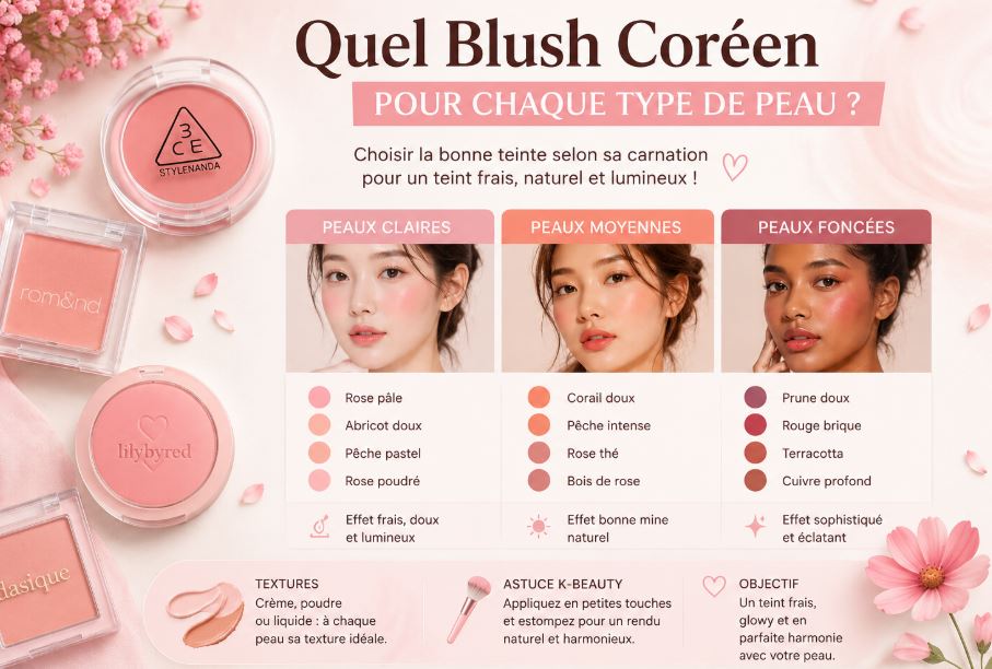 tendances blush coréennes