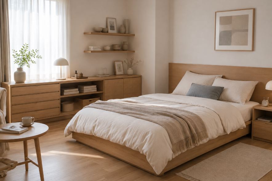 Meubles parfaits pour une chambre d'amis style coréen