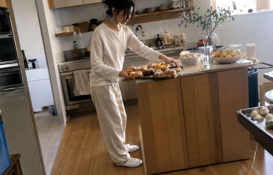Cuisine chaleureuse préparation de pâtisseries maison