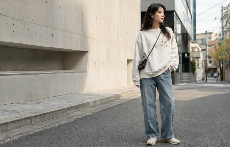 Sweat brodé coréen motifs coupes et idées de looks